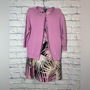 Gap Strapless Dress with Sweater, Sz 6 and Medium sweater